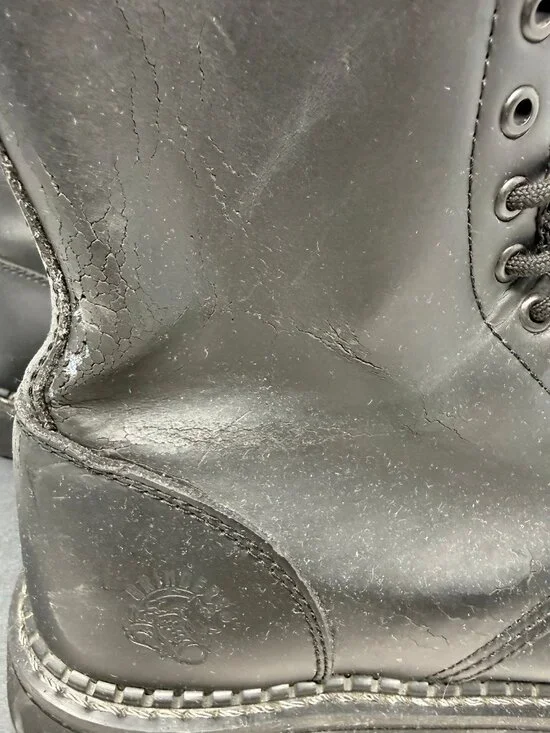 Grinders Boot Black London England Mens 12 Combat Style Boots - Picture 10 of 11